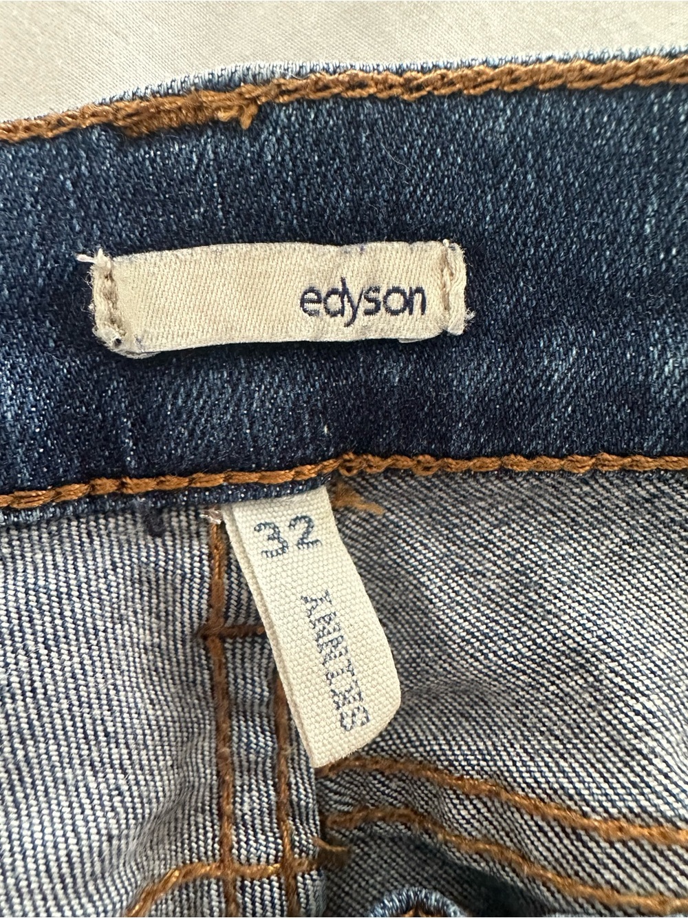 Edison Skinny Jeans in Medium Dark Blue Wash size 32 - Picture 14 of 14